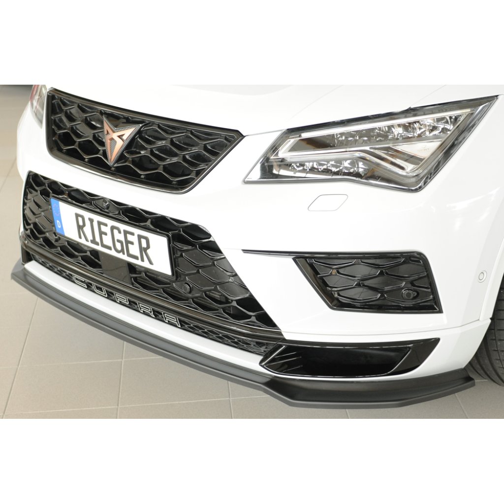 Rieger lipa pod přední nárazník pro Seat Ateca Cupra 5FP, 09/18-07/20, plast ABS bez povrchové úpravy