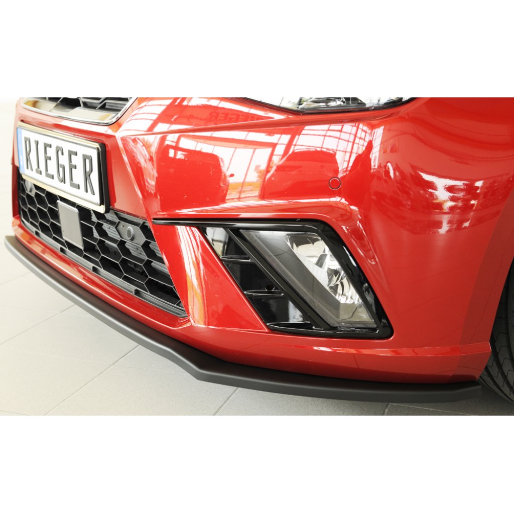 Rieger lipa pod přední nárazník pro Seat Ibiza FR KJ 5-dvéř., 01/17-, plast ABS bez povrchové úpravy