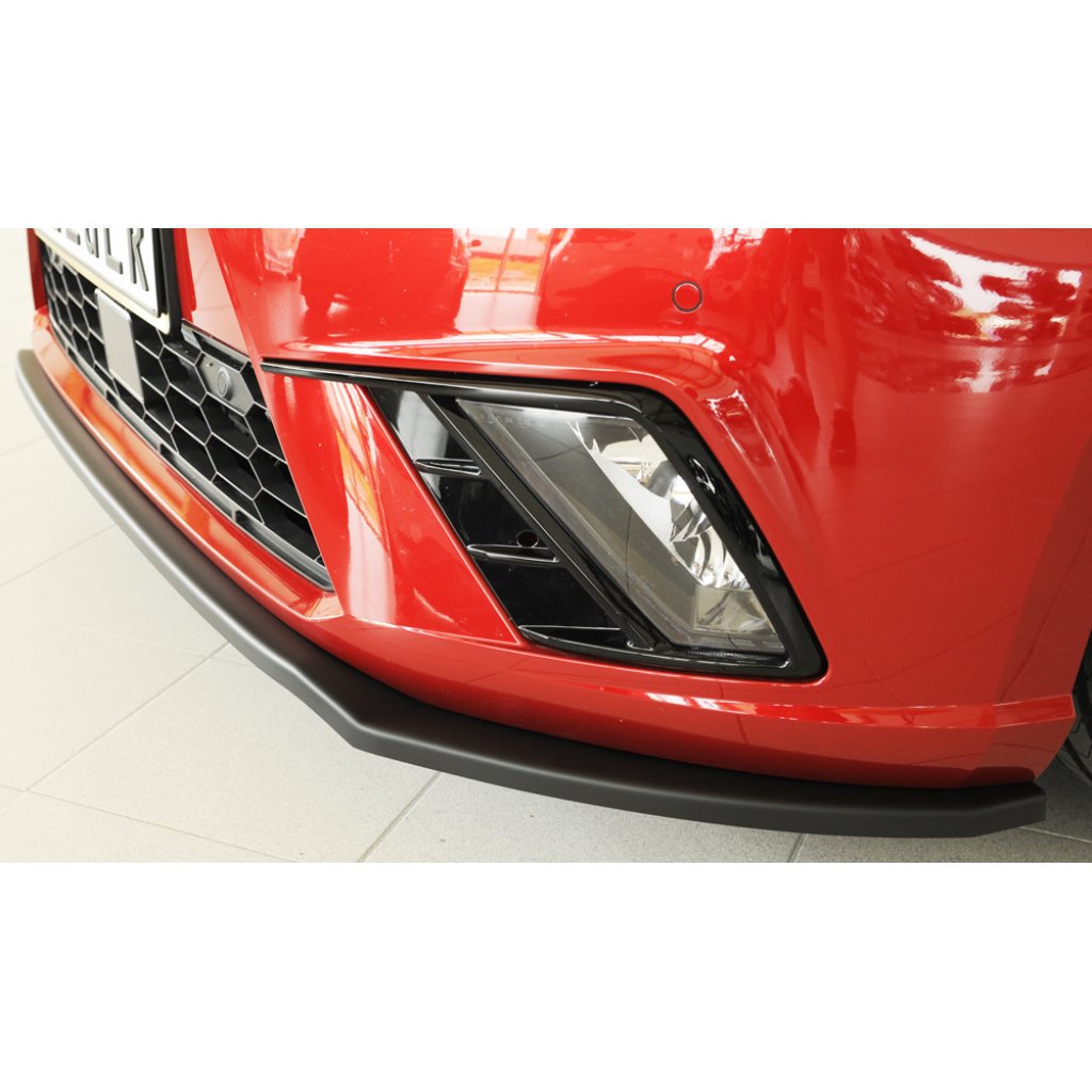 Rieger lipa pod přední nárazník pro Seat Ibiza KJ 5-dvéř., 01/17-, plast ABS bez povrchové úpravy