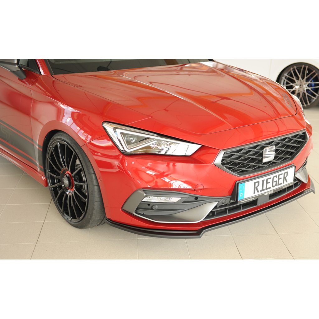 Rieger lipa pod přední nárazník pro Seat Leon KL 5-dvéř., 04/20-, plast ABS bez povrchové úpravy