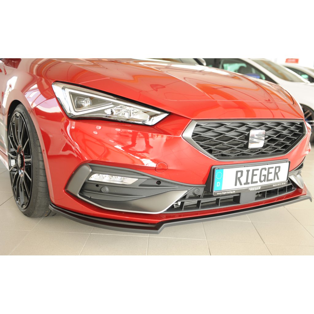 Rieger lipa pod přední nárazník pro Seat Leon KL 5-dvéř., 04/20-, plast ABS bez povrchové úpravy