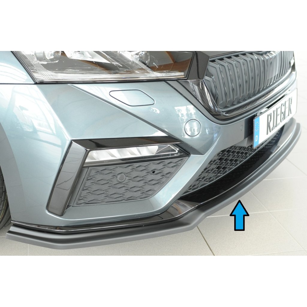 Rieger lipa pod přední nárazník pro Škoda Octavia RS NX combi, 07/20-, plast ABS bez povrchové úpravy