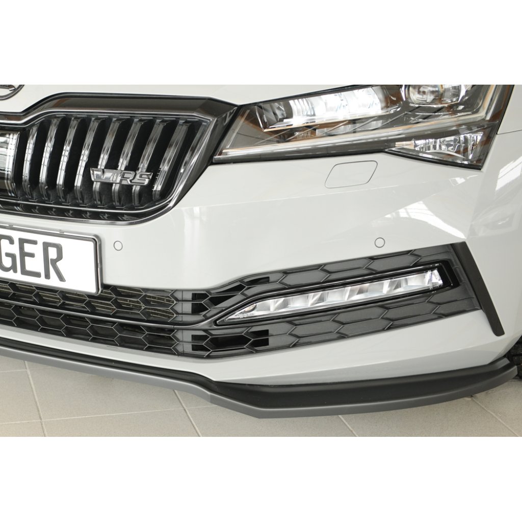 Rieger lipa pod přední nárazník pro Škoda Superb III 3T, 3V combi, 08/19-, plast ABS bez povrchové úpravy