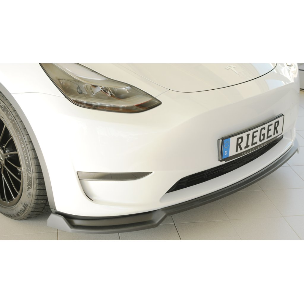 Rieger lipa pod přední nárazník pro Tesla Model Y 003, 03/20-, plast ABS bez povrchové úpravy