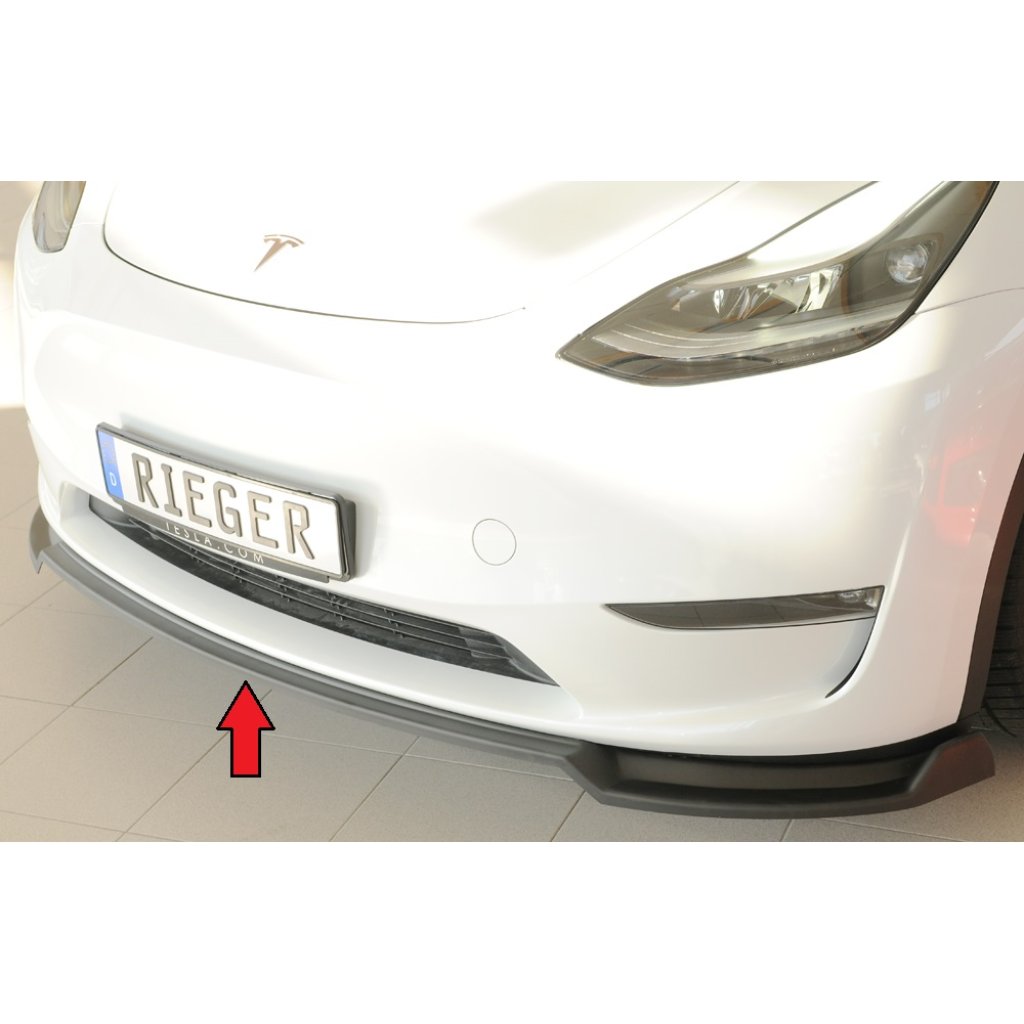 Rieger lipa pod přední nárazník pro Tesla Model Y 003, 03/20-, plast ABS bez povrchové úpravy