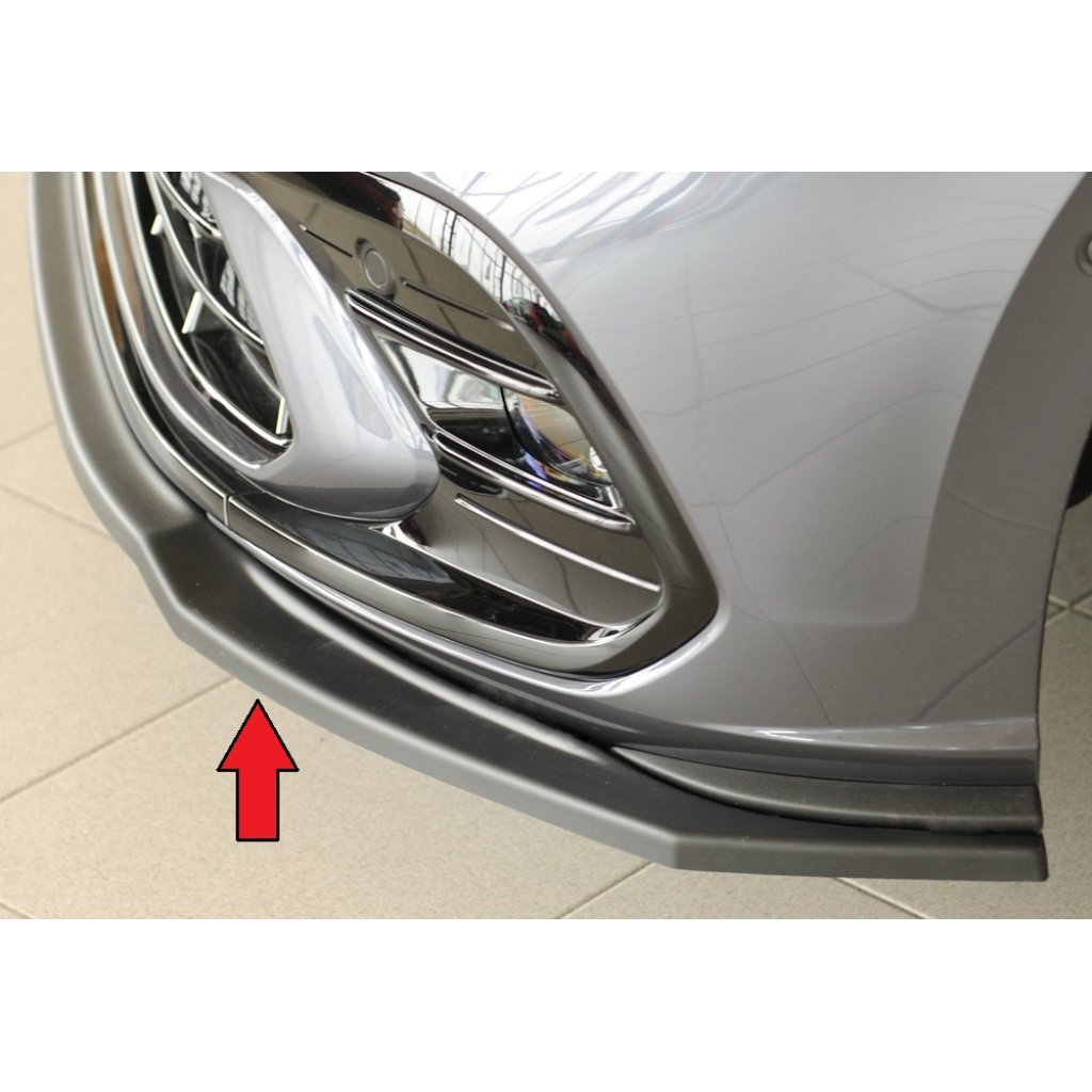 Rieger lipa pod přední nárazník pro Volkswagen Polo AW 5-dvéř., 06/21-, plast ABS bez povrchové úpravy