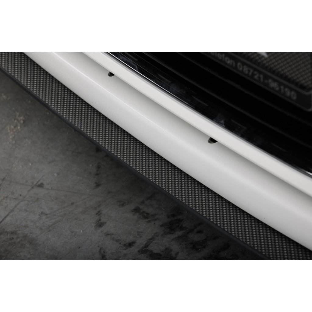 Rieger lipa pod přední nárazník Rieger pro Audi A1 8X 3-dvéř., 5-dvéř. (sportback) před faceliftem, 08/10-12/14, plast ABS s povrchovou úpravou Carbon-Look