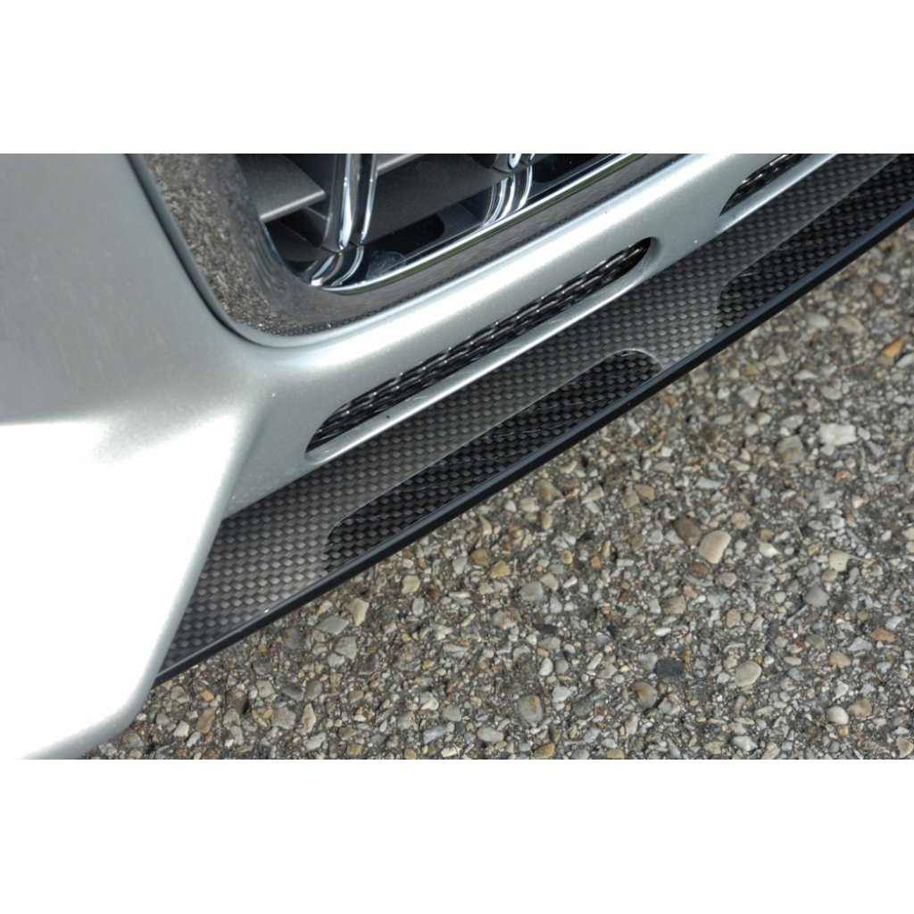 Rieger lipa pod přední nárazník Rieger pro Audi A3 8P 3-dvéř., 5-dvéř., Sportback, 06/05-06/08, plast ABS s povrchovou úpravou Carbon-Look