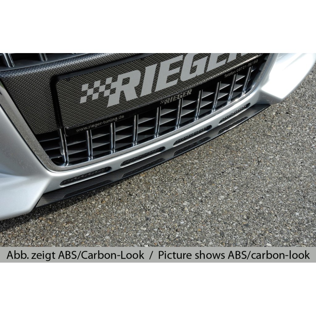 Rieger lipa pod přední nárazník Rieger pro Audi A3 8P 3-dvéř. před faceliftem, -05/05, plast ABS bez povrchové úpravy, pod přední nárazník Rieger obj. kód Y 00056750/51