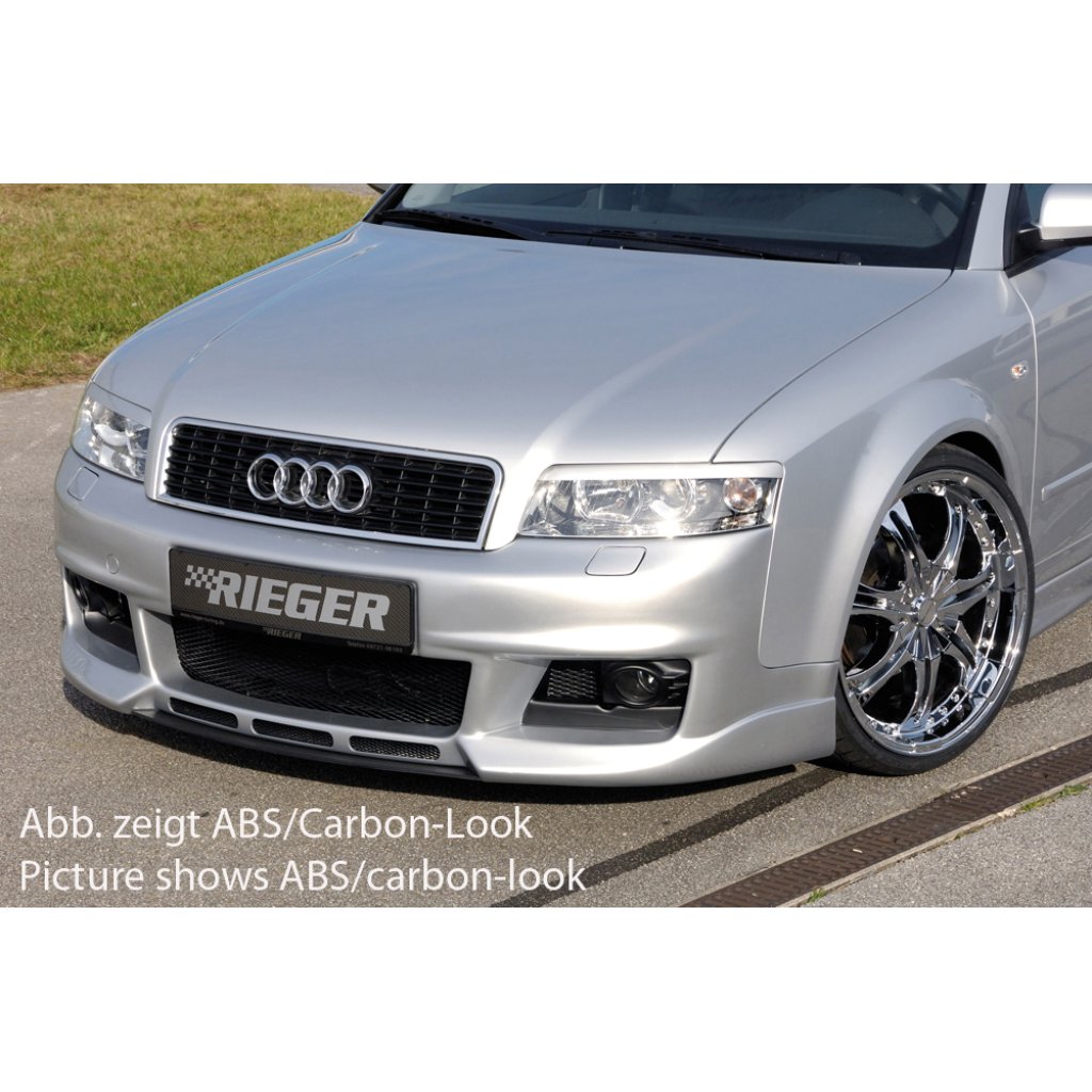 Rieger lipa pod přední nárazník Rieger pro Audi A4 8E avant, sedan, 11/00-10/04, plast ABS bez povrchové úpravy