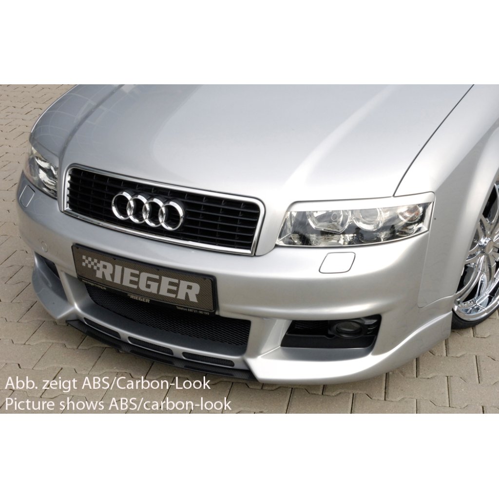 Rieger lipa pod přední nárazník Rieger pro Audi A4 8E avant, sedan, 11/00-10/04, plast ABS bez povrchové úpravy
