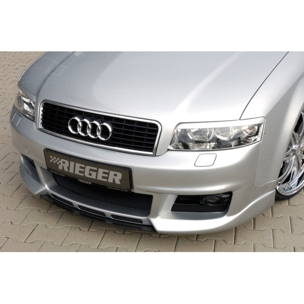 Rieger lipa pod přední nárazník Rieger pro Audi A4 8E avant, sedan, 11/00-10/04, plast ABS s povrchovou úpravou Carbon-Look