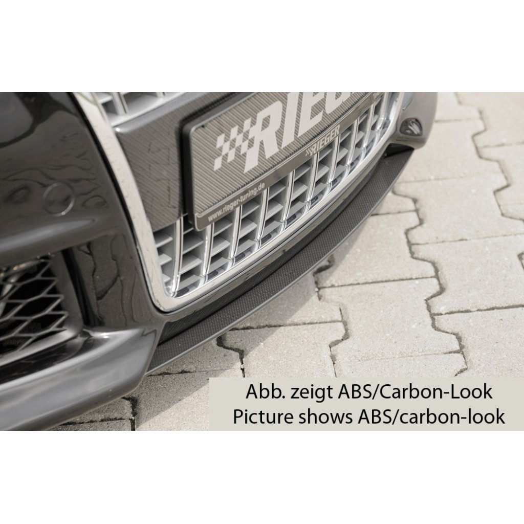 Rieger lipa pod přední nárazník Rieger pro Audi A4 8H kabriolet před faceliftem, 04/02-12/05, plast ABS bez povrchové úpravy
