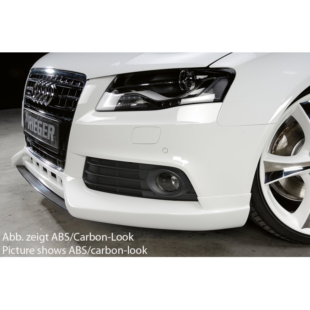 Rieger lipa pod přední nárazník Rieger pro Audi A4 B8, B81 avant, sedan před faceliftem, 11/07-12/11, plast ABS bez povrchové úpravy, mimo S-Line