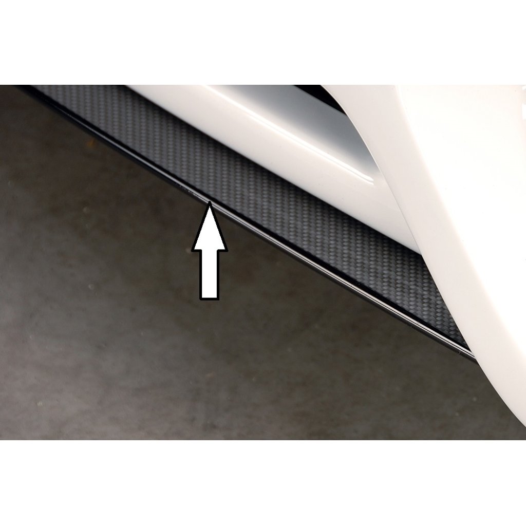 Rieger lipa pod přední nárazník Rieger pro Audi A5 B8, B81 kabriolet, kupé, Sportback před faceliftem, 06/07-07/11, plast ABS s povrchovou úpravou Carbon-Look, pod přední spoiler Rieger obj. kód K 00055401/06