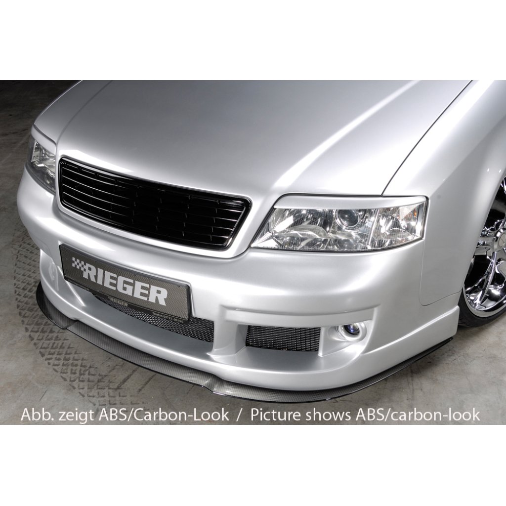 Rieger lipa pod přední nárazník Rieger pro Audi A6 4B avant, sedan vč. faceliftu, 01/97-06/01, 07/01-, plast ABS bez povrchové úpravy