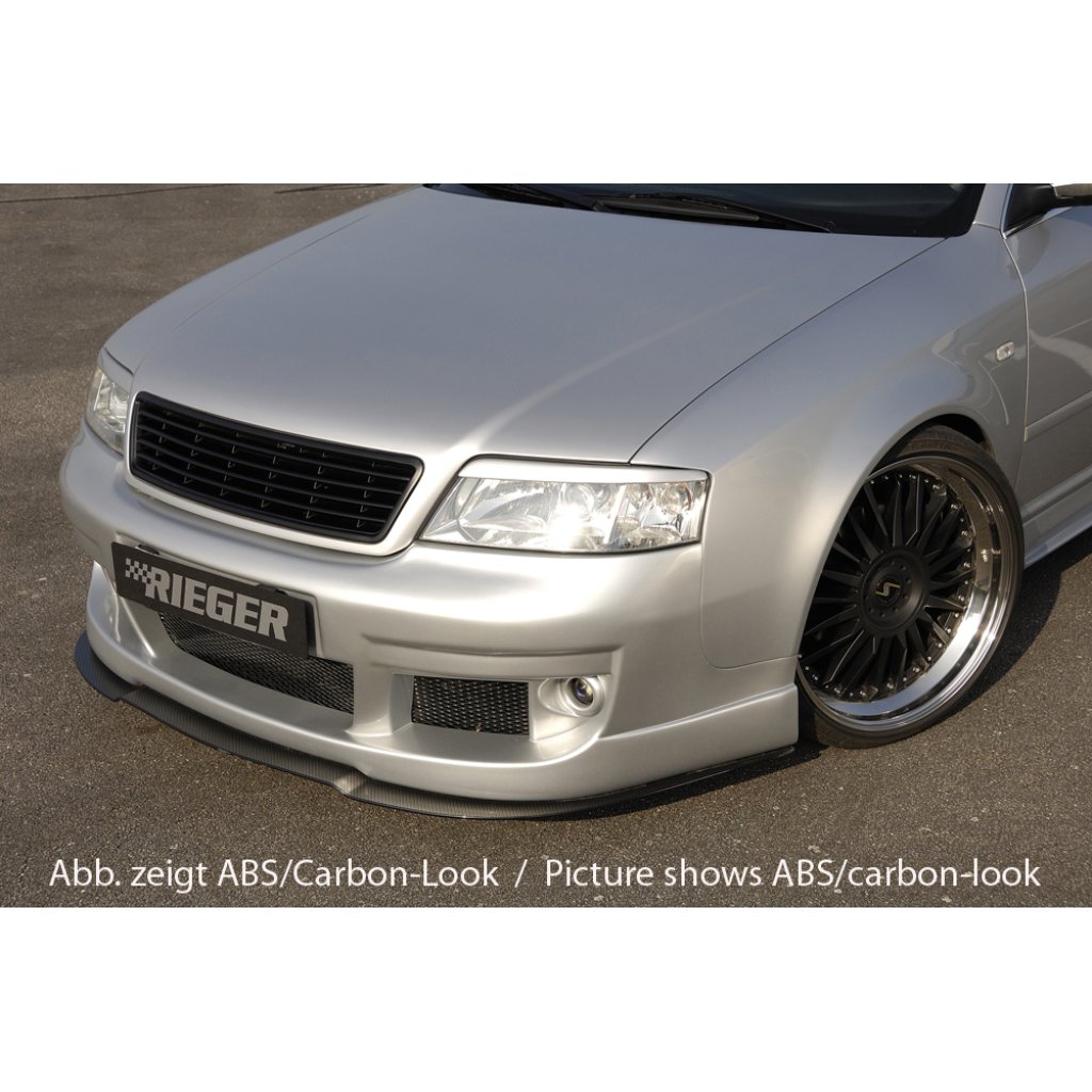 Rieger lipa pod přední nárazník Rieger pro Audi A6 4B avant, sedan vč. faceliftu, 01/97-06/01, 07/01-, plast ABS bez povrchové úpravy