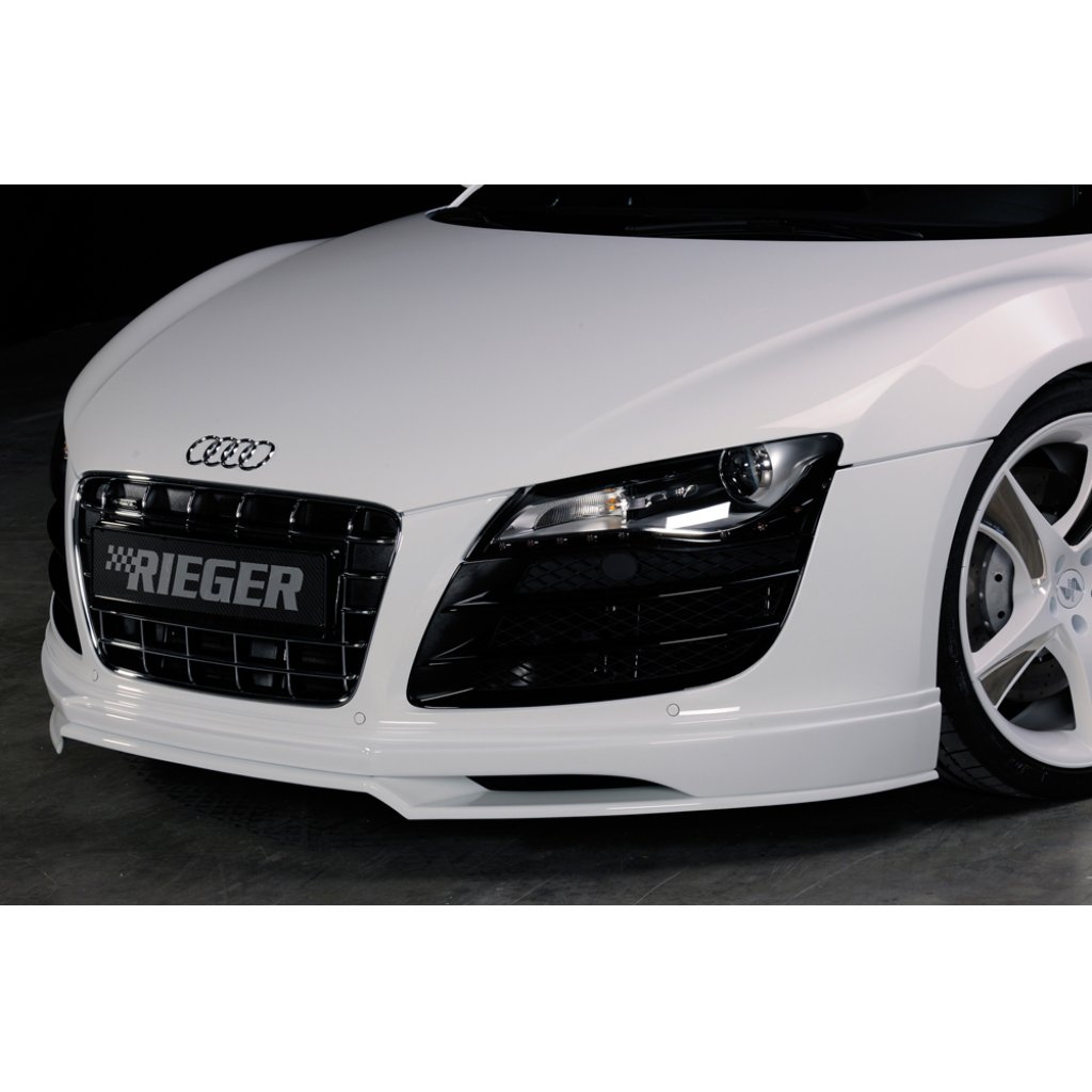 Rieger lipa pod přední nárazník Rieger pro Audi R8 42 kupé, spyder, 04/07-, plast ABS bez povrchové úpravy