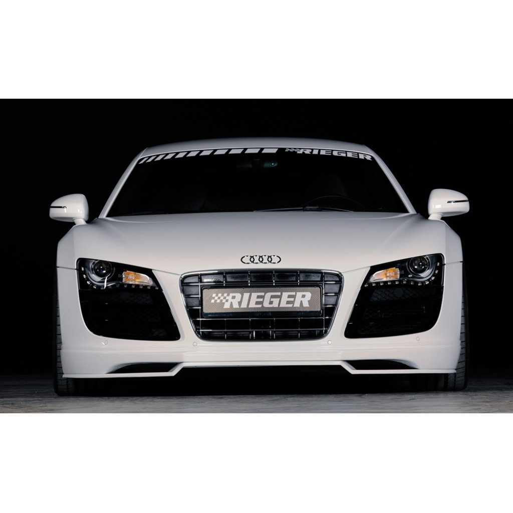 Rieger lipa pod přední nárazník Rieger pro Audi R8 42 kupé, spyder, 04/07-, plast ABS bez povrchové úpravy
