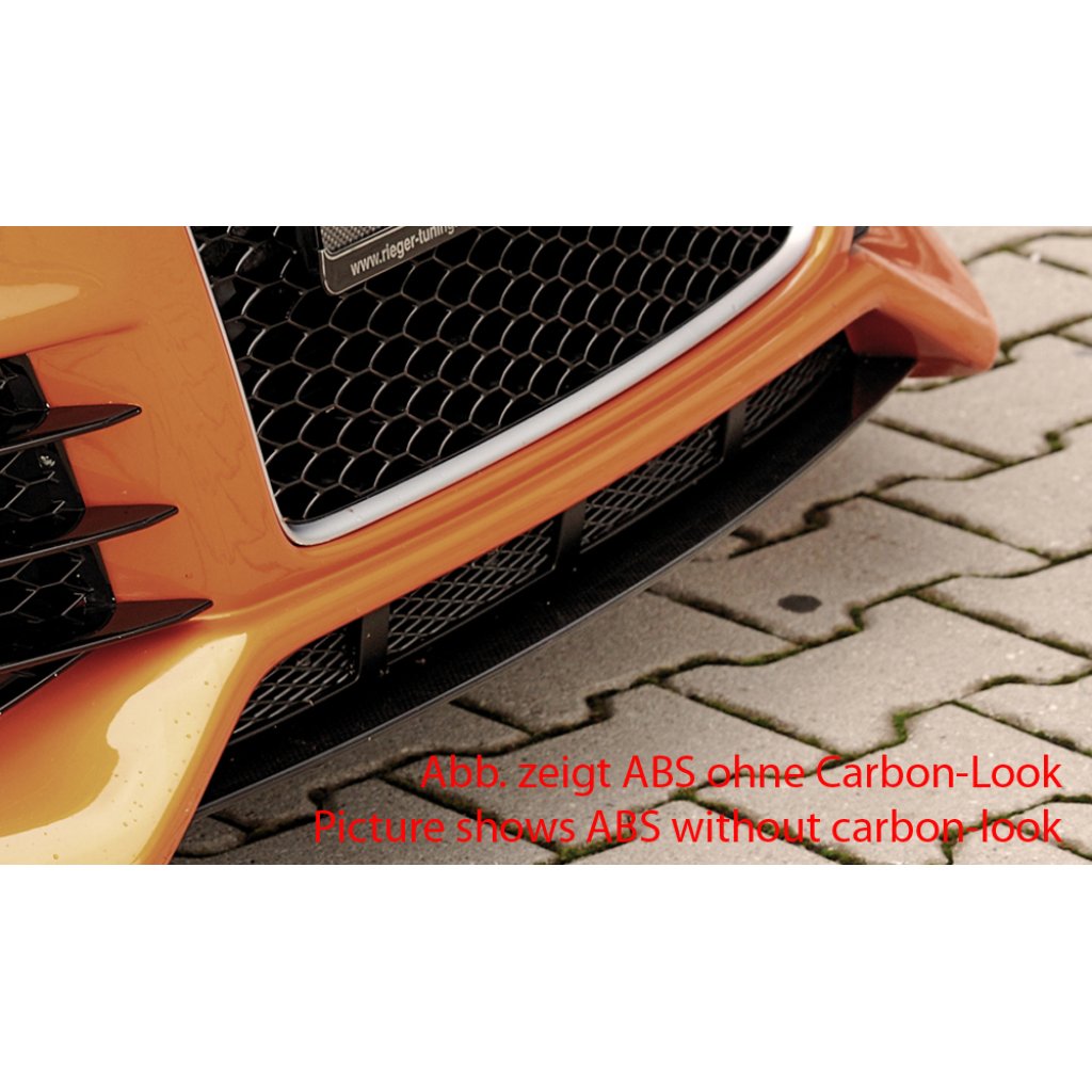 Rieger lipa pod přední nárazník Rieger pro Audi TT 8J kupé, roadster, 09/06-, plast ABS s povrchovou úpravou Carbon-Look