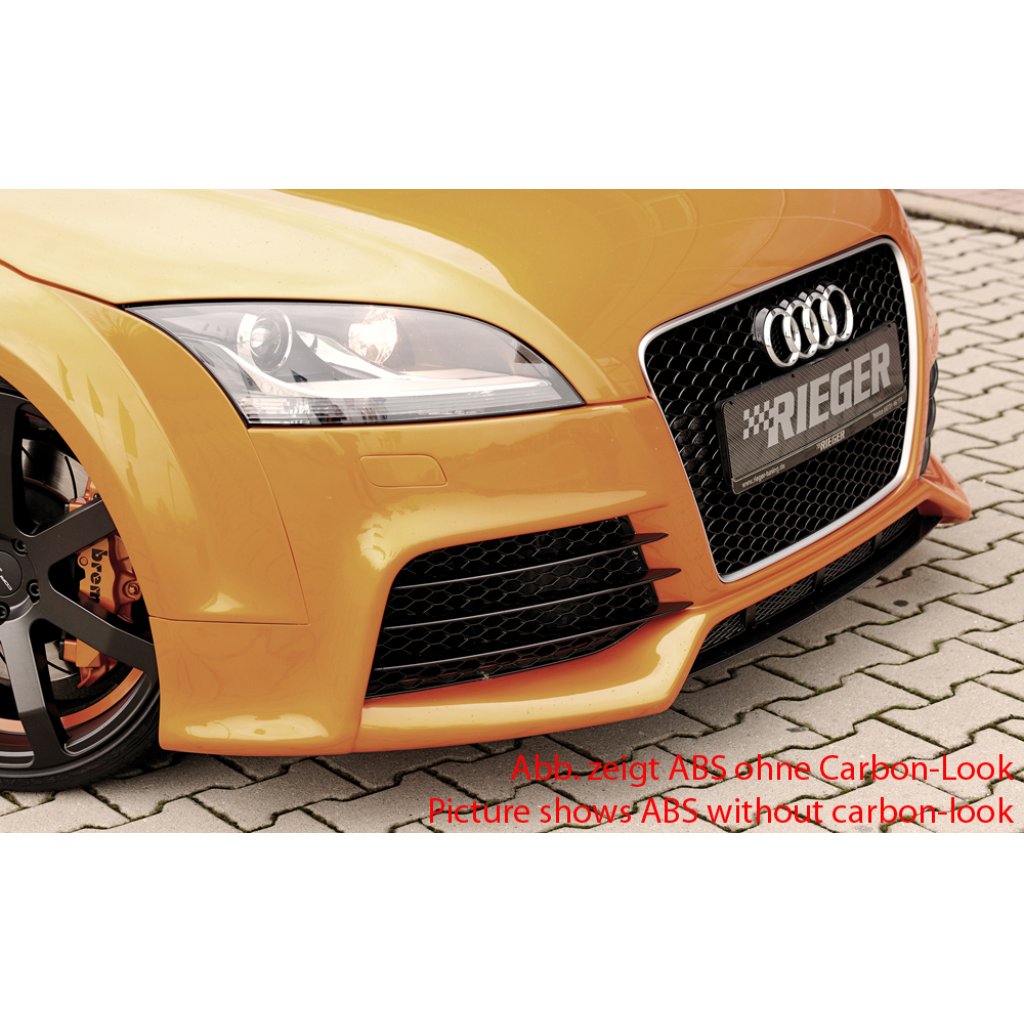 Rieger lipa pod přední nárazník Rieger pro Audi TT 8J kupé, roadster, 09/06-, plast ABS s povrchovou úpravou Carbon-Look