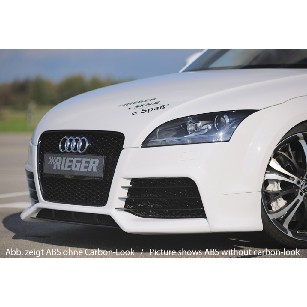 Rieger lipa pod přední nárazník Rieger pro Audi TT 8J kupé, roadster, 09/06-, plast ABS s povrchovou úpravou Carbon-Look