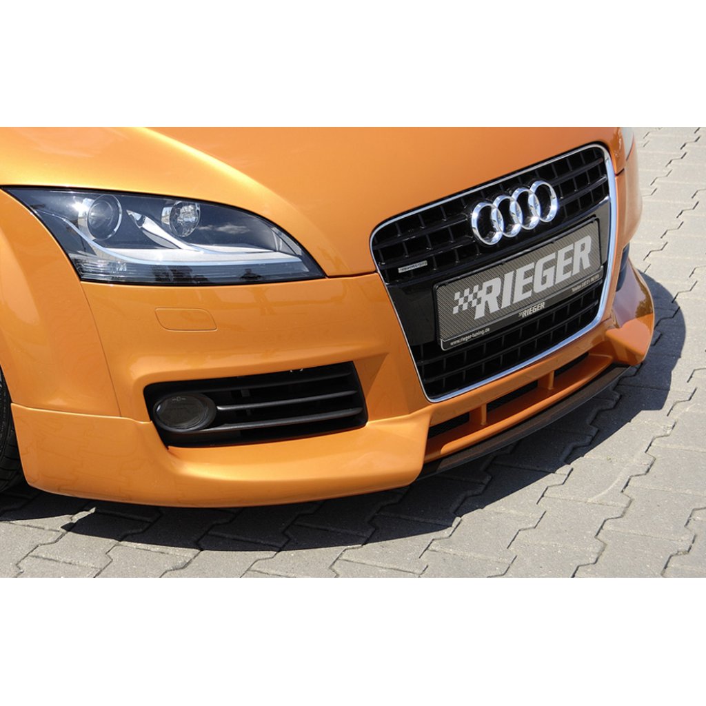 Rieger lipa pod přední nárazník Rieger pro Audi TT 8J kupé, roadster vč. faceliftu, 07/10-, 09/06-06/10, plast ABS s povrchovou úpravou Carbon-Look