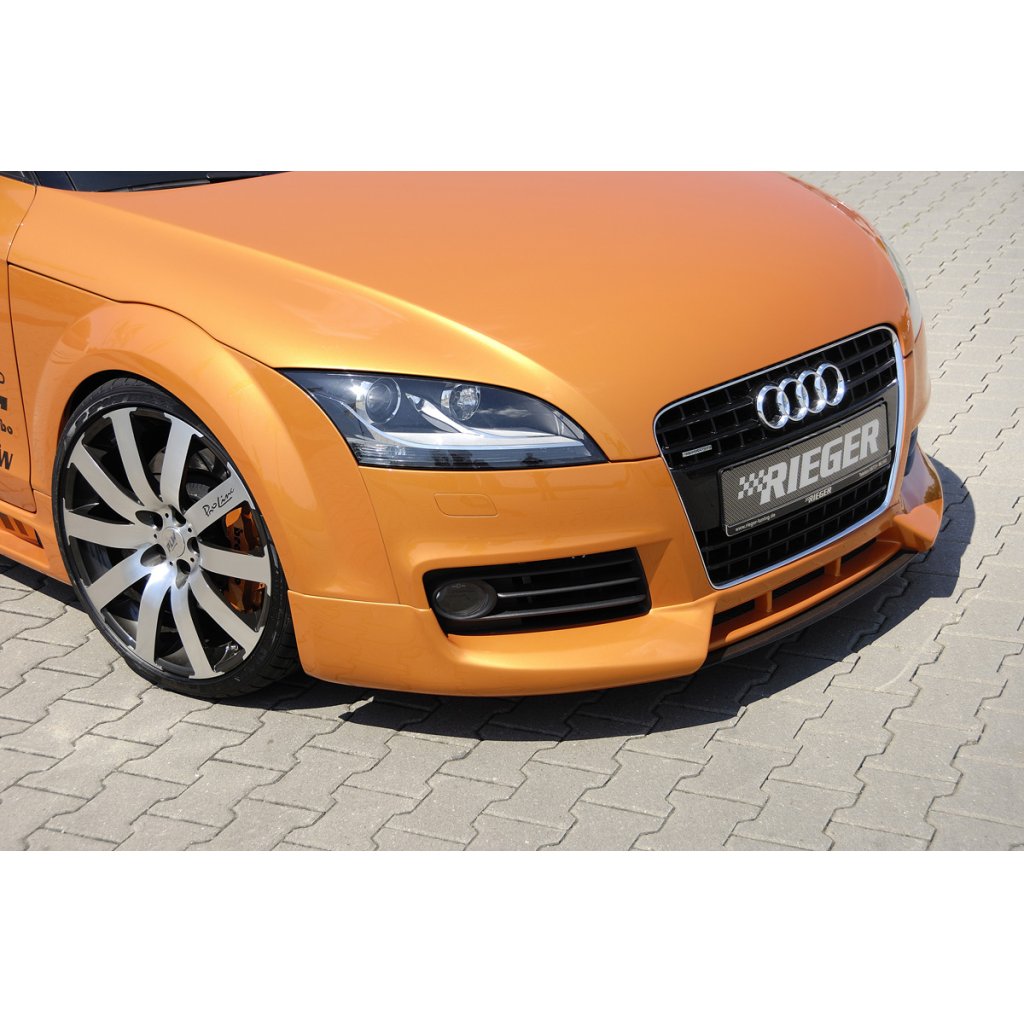 Rieger lipa pod přední nárazník Rieger pro Audi TT 8J kupé, roadster vč. faceliftu, 07/10-, 09/06-06/10, plast ABS s povrchovou úpravou Carbon-Look