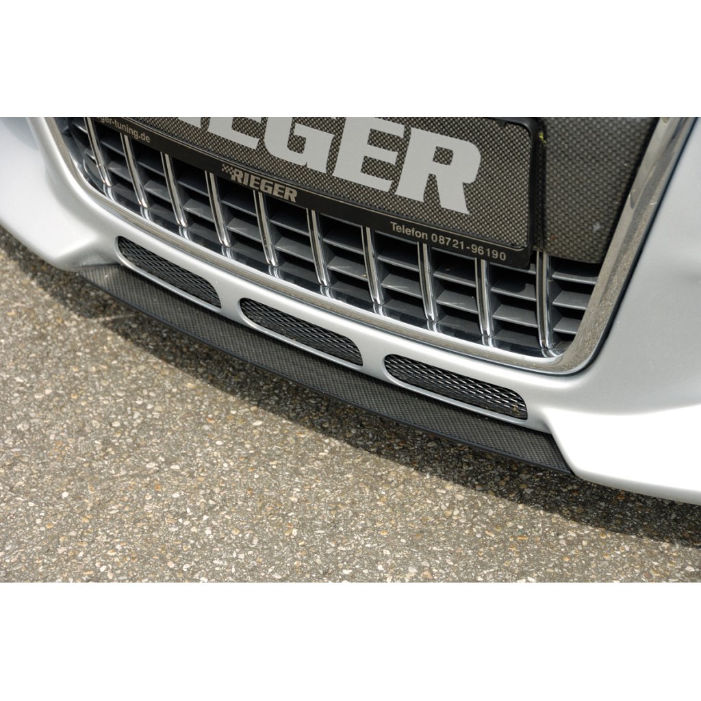 Rieger lipa pod přední nárazník Rieger pro Audi TT 8N kupé, roadster, plast ABS s povrchovou úpravou Carbon-Look, pod přední nárazník Rieger obj. kód Y 00055107/08/21/22