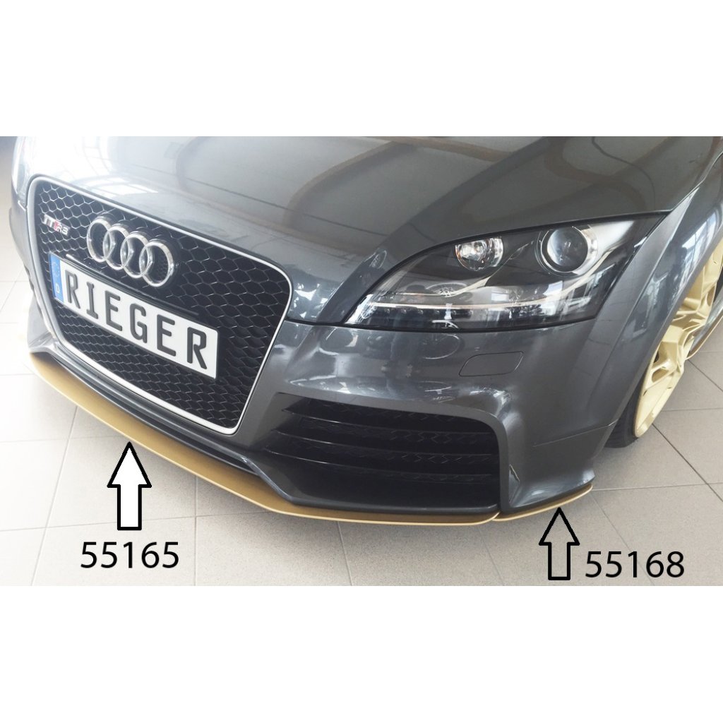 Rieger lipa pod přední nárazník Rieger pro Audi TT RS 8J kupé, roadster, 09/09-, plast ABS bez povrchové úpravy
