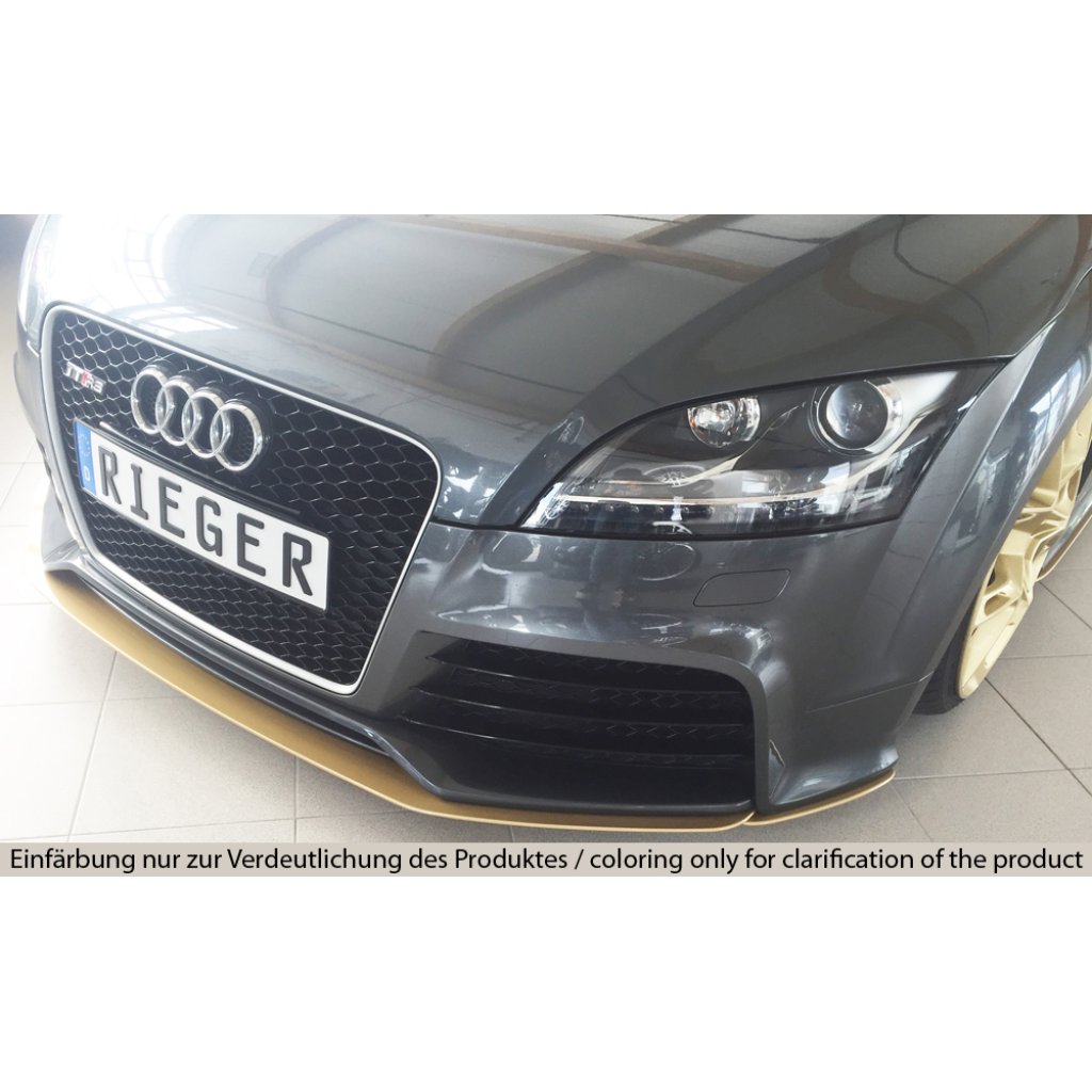 Rieger lipa pod přední nárazník Rieger pro Audi TT RS 8J kupé, roadster, 09/09-, plast ABS bez povrchové úpravy