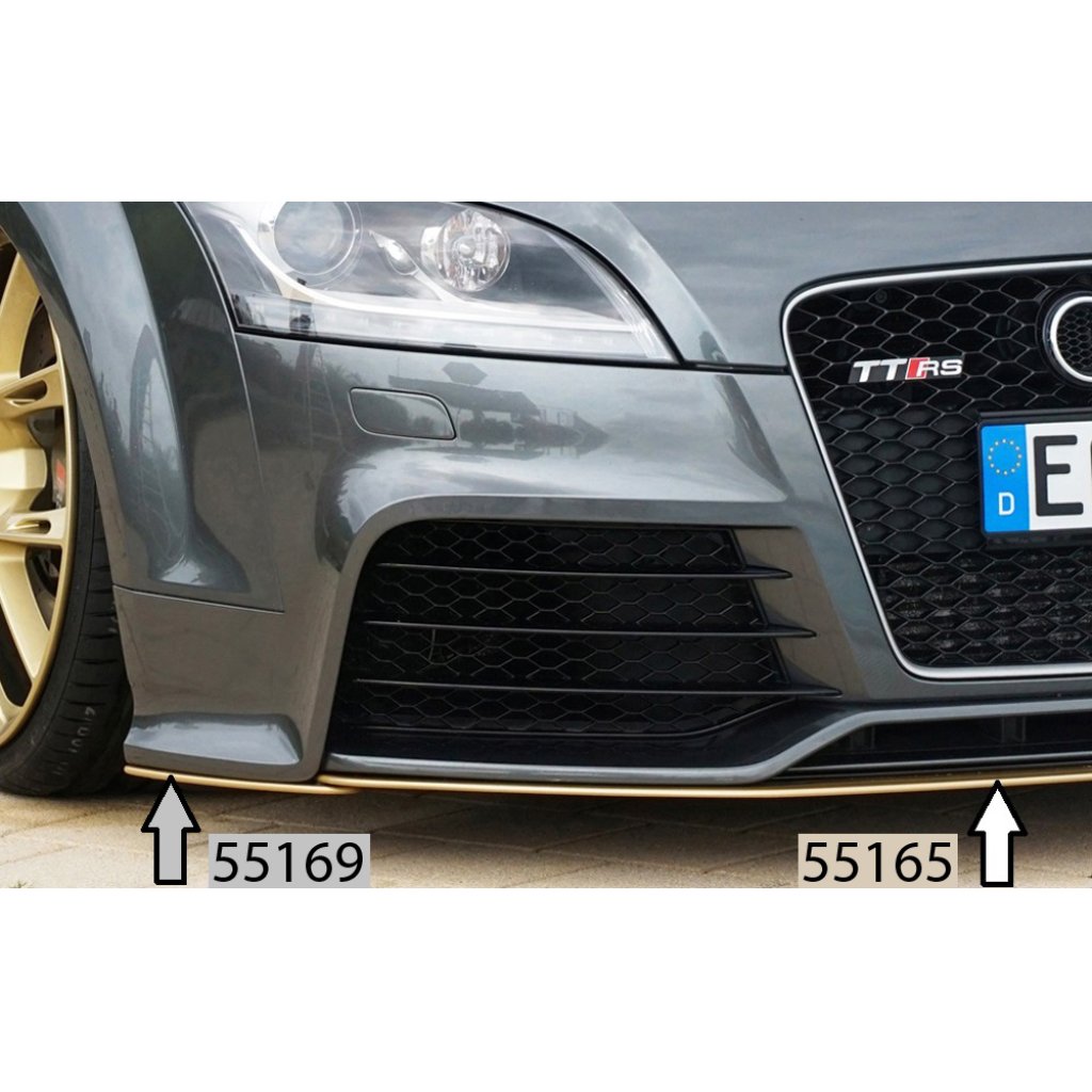 Rieger lipa pod přední nárazník Rieger pro Audi TT RS 8J kupé, roadster, 09/09-, plast ABS bez povrchové úpravy