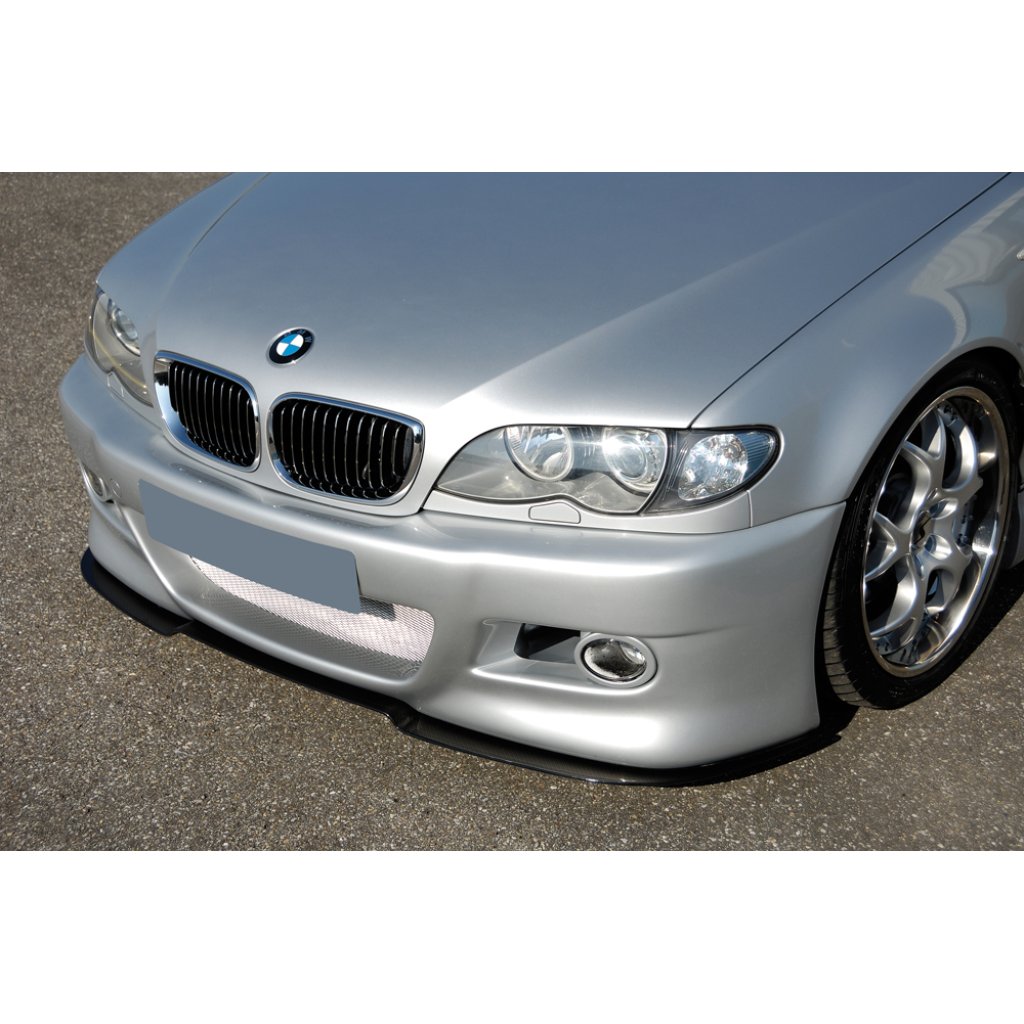 Rieger lipa pod přední nárazník Rieger pro BMW řada 3 E46 kabriolet, kupé, sedan, touring vč. faceliftu, 02/02-, 02/98-12/01, plast ABS bez povrchové úpravy, pro přední nárazníky Rieger obj. kód Y 00050127, Y 00050128, Y 00050217, Y 00050403