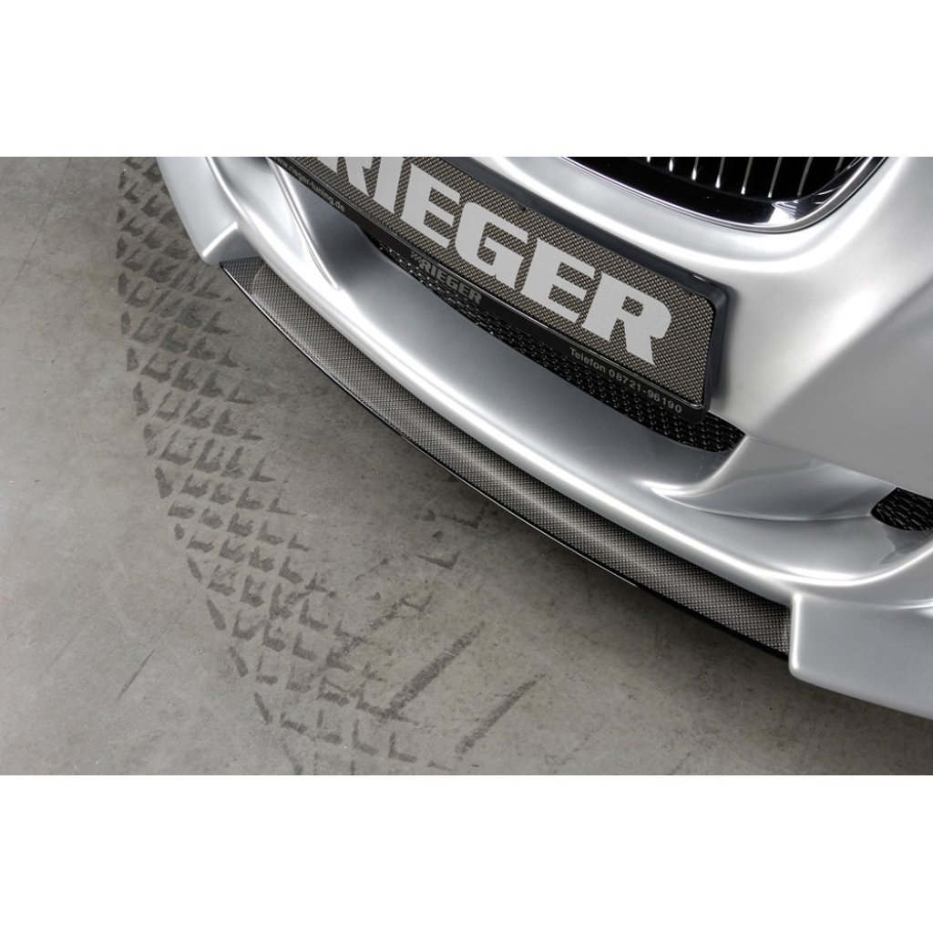Rieger lipa pod přední nárazník Rieger pro BMW řada 3 E92, E93 kabriolet, kupé před faceliftem, 03/07-02/10, 09/06-02/10, plast ABS s povrchovou úpravou Carbon-Look