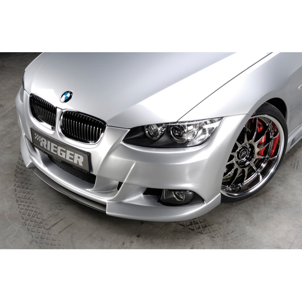 Rieger lipa pod přední nárazník Rieger pro BMW řada 3 E92, E93 kabriolet, kupé před faceliftem, 03/07-02/10, 09/06-02/10, plast ABS s povrchovou úpravou Carbon-Look