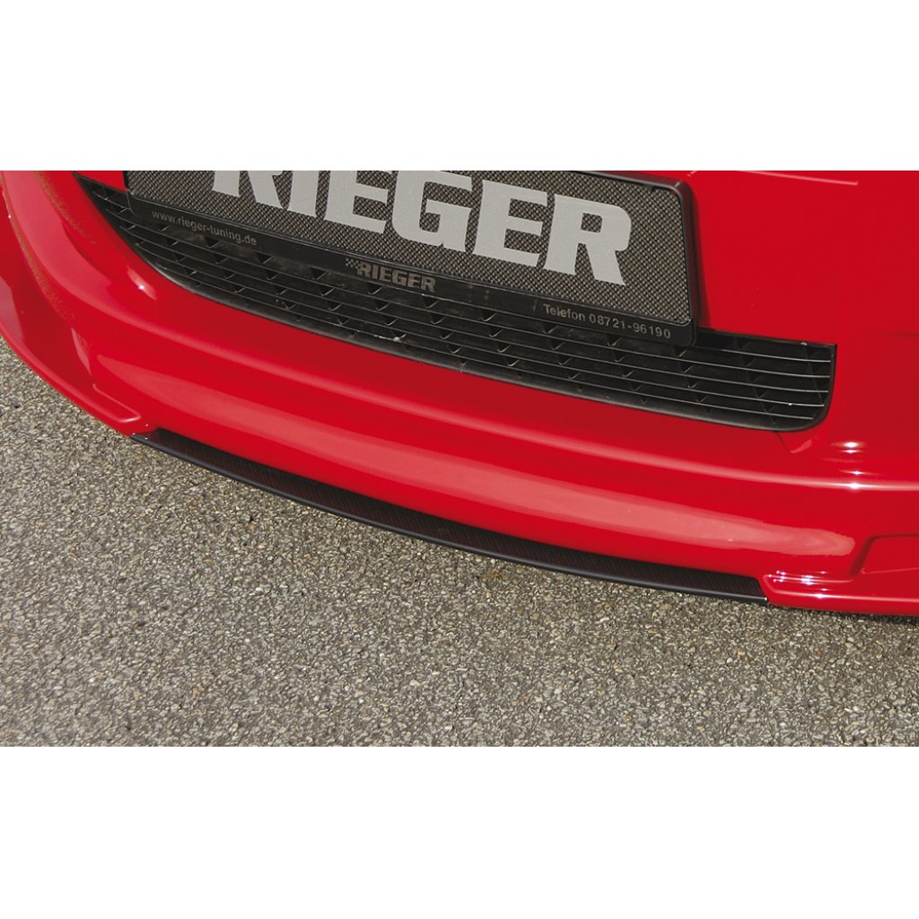 Rieger lipa pod přední nárazník Rieger pro Fiat Grande Punto 199 3-dvéř., 5-dvéř., 10/05-, plast ABS s povrchovou úpravou Carbon-Look