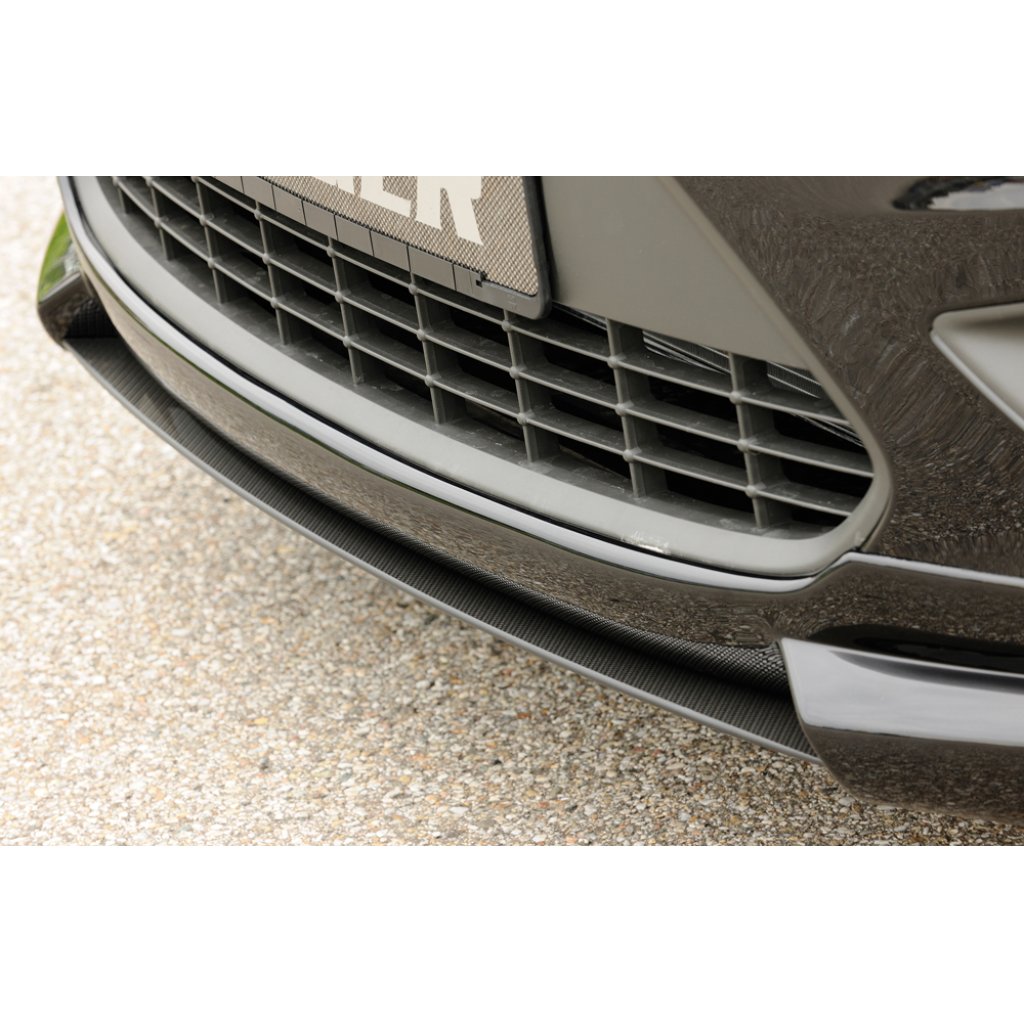 Rieger lipa pod přední nárazník Rieger pro Ford Focus 2 3-dvéř., 5-dvéř. po faceliftu, 02/08-01/11, plast ABS s povrchovou úpravou Carbon-Look