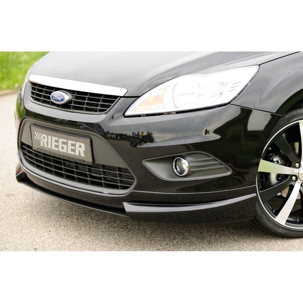 Rieger lipa pod přední nárazník Rieger pro Ford Focus 2 3-dvéř., 5-dvéř. po faceliftu, 02/08-01/11, plast ABS s povrchovou úpravou Carbon-Look