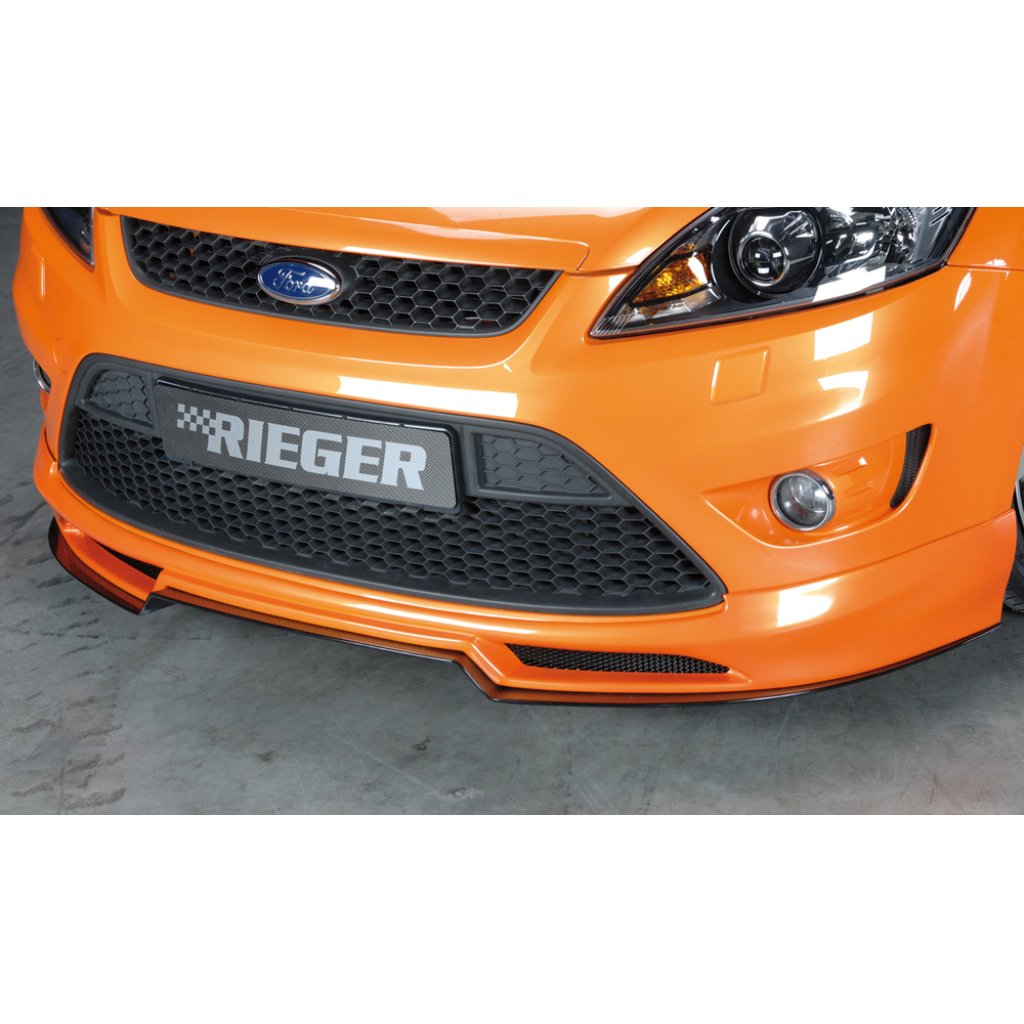 Rieger lipa pod přední nárazník Rieger pro Ford Focus 2 ST 3-dvéř., 5-dvéř. po faceliftu, 02/08-01/11, plast ABS s povrchovou úpravou Carbon-Look
