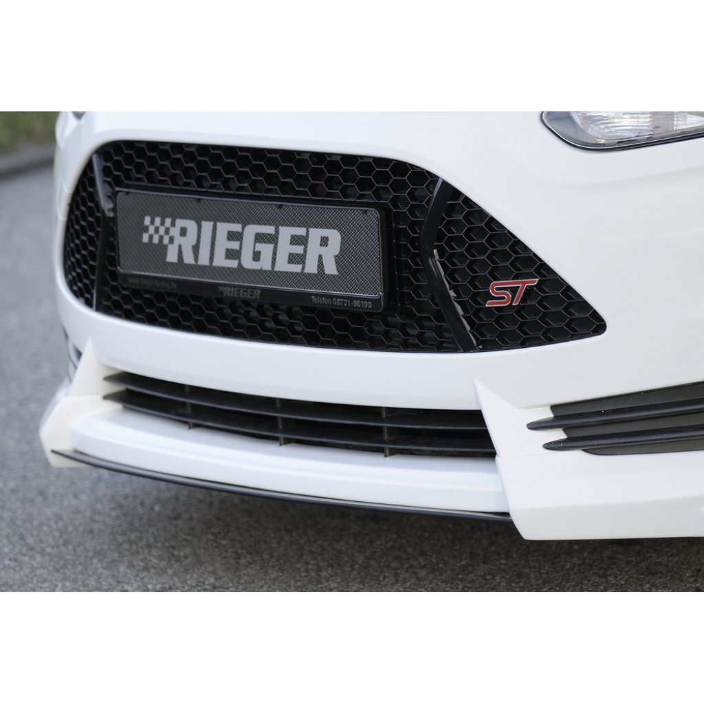 Rieger lipa pod přední nárazník Rieger pro Ford Focus 3 ST 5-dvéř. (combi), 5-dvéř. (sedan) před faceliftem, 08/12-11/14, plast ABS bez povrchové úpravy