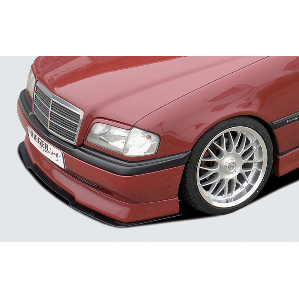 Rieger lipa pod přední nárazník Rieger pro Mercedes třída C W202 sedan, t-model, plast ABS bez povrchové úpravy