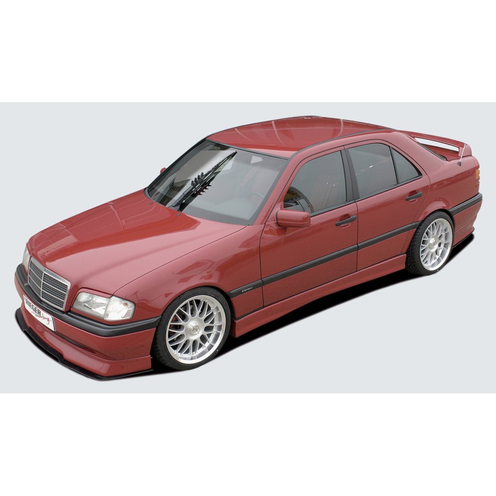 Rieger lipa pod přední nárazník Rieger pro Mercedes třída C W202 sedan, t-model, plast ABS bez povrchové úpravy