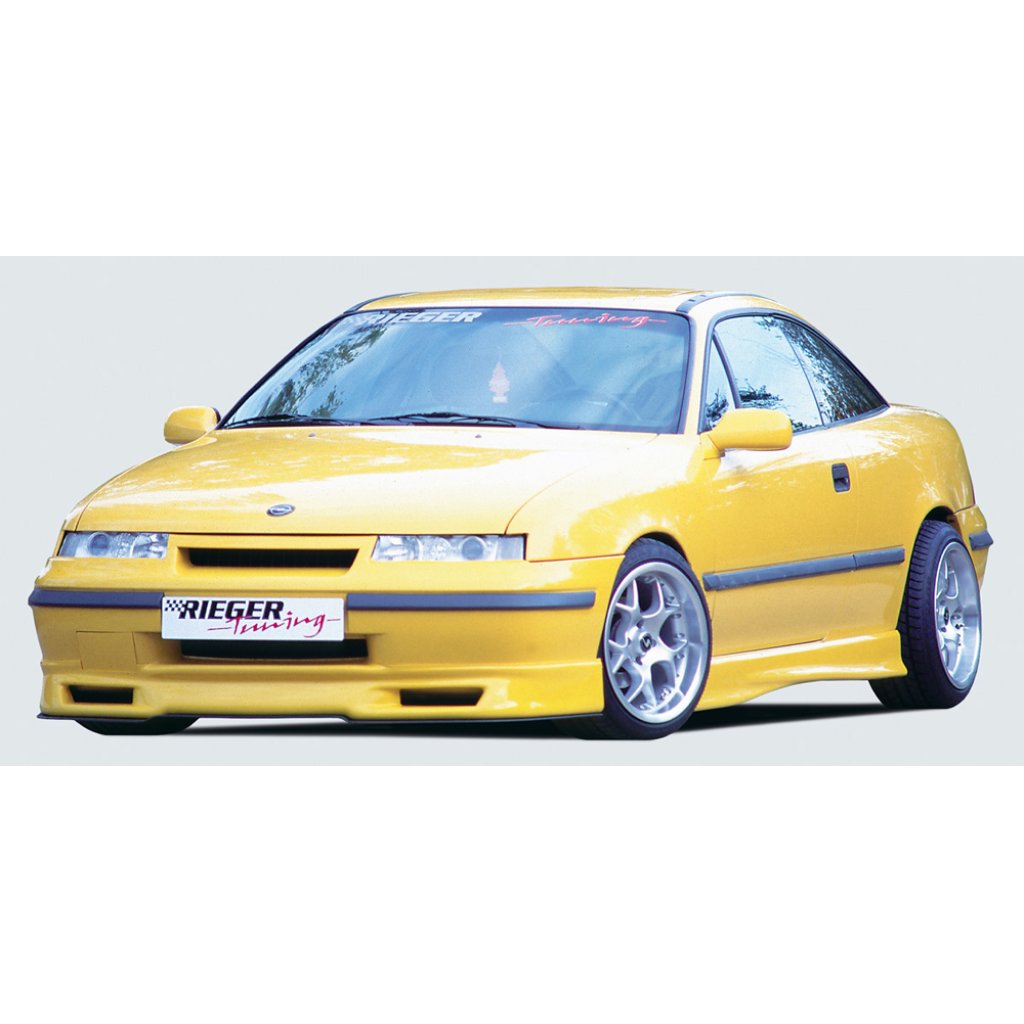 Rieger lipa pod přední nárazník Rieger pro Opel Calibra A 3-dvéř., 03/90-, plast ABS bez povrchové úpravy, pod přední spoiler Rieger obj. kód Y 00046010