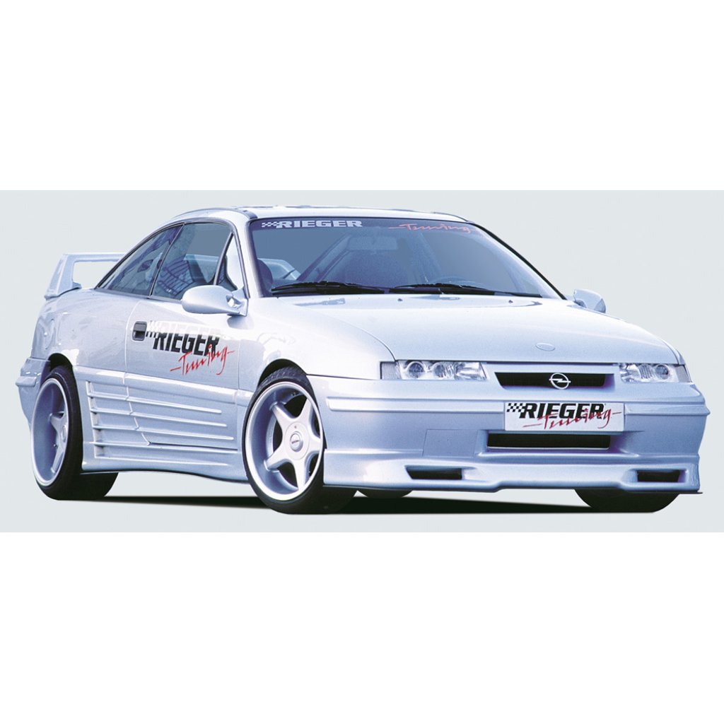 Rieger lipa pod přední nárazník Rieger pro Opel Calibra A 3-dvéř., 03/90-, plast ABS bez povrchové úpravy, pod přední spoiler Rieger obj. kód Y 00046010
