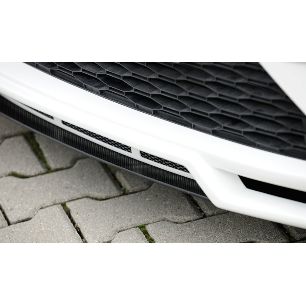 Rieger lipa pod přední nárazník Rieger pro Seat Leon Cupra 5F 3-dvéř. (sc), 5-dvéř., 5-dvéř. (ST/Combi) po faceliftu, 01/17-, plast ABS s povrchovou úpravou Carbon-Look