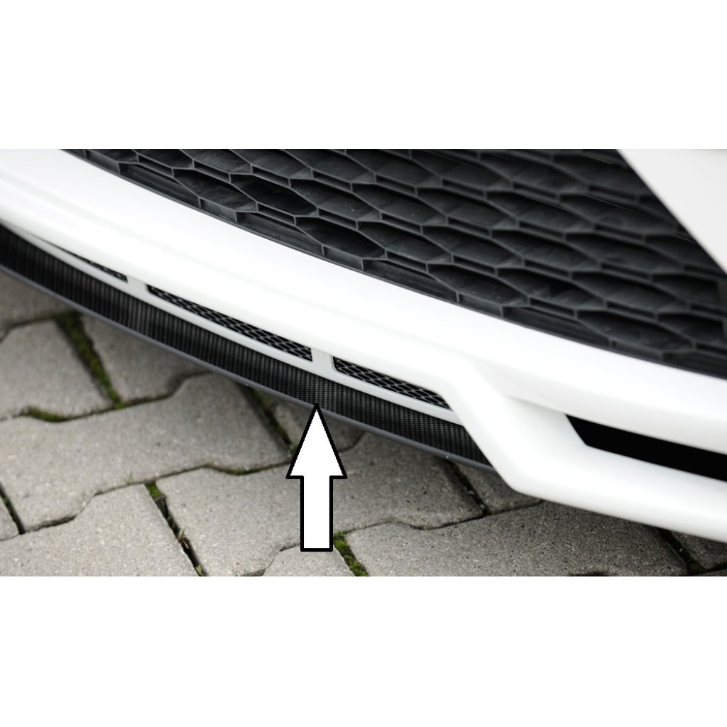 Rieger lipa pod přední nárazník Rieger pro Seat Leon FR 5F 3-dvéř. (sc), 5-dvéř., 5-dvéř. (ST/Combi) po faceliftu, 01/17-, plast ABS s povrchovou úpravou Carbon-Look