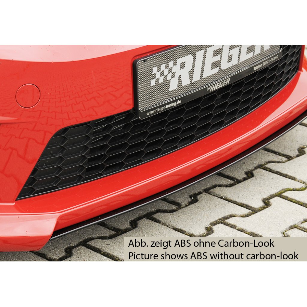 Rieger lipa pod přední nárazník Rieger pro Škoda Octavia RS 5E combi, sedan před faceliftem, 06/13-01/17, plast ABS s povrchovou úpravou Carbon-Look