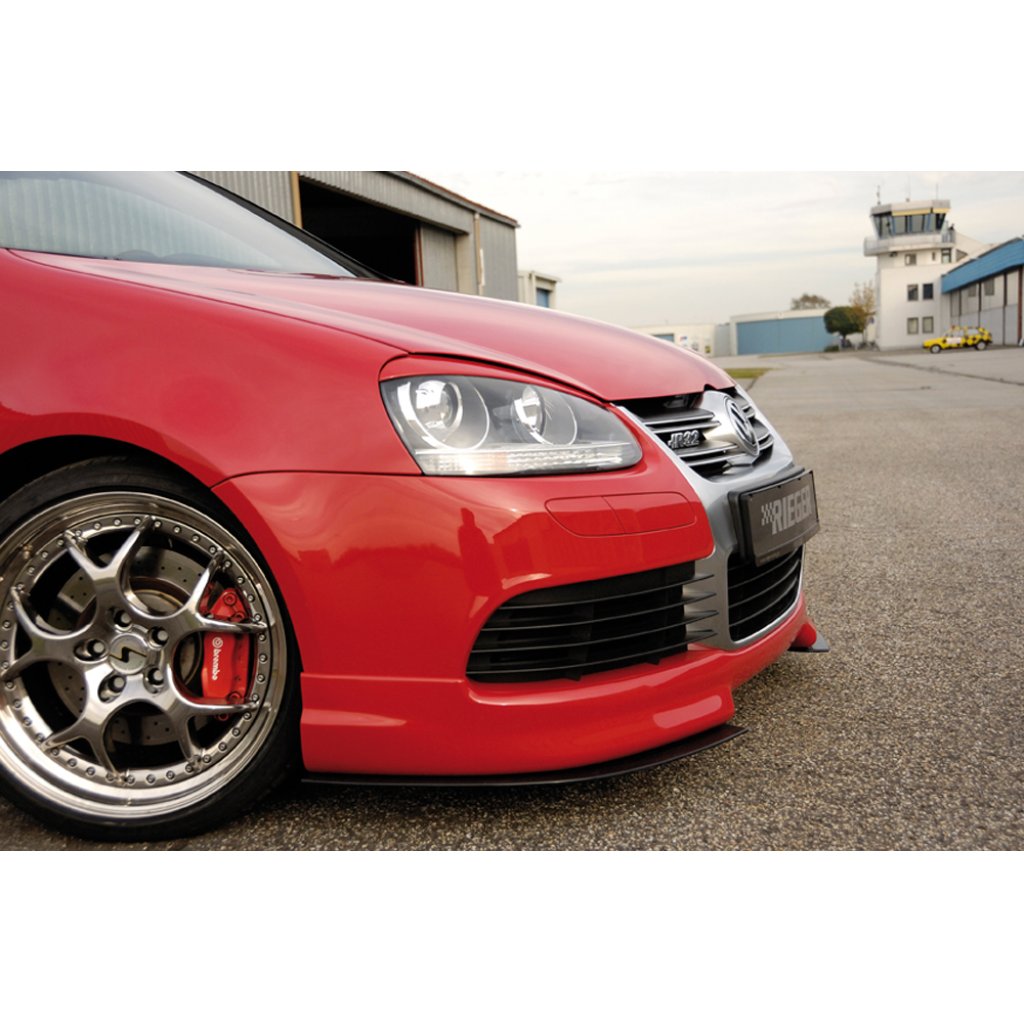 Rieger lipa pod přední nárazník Rieger pro Volkswagen Eos 1F kabriolet, 04/06-, plast ABS bez povrchové úpravy, 2-dílná