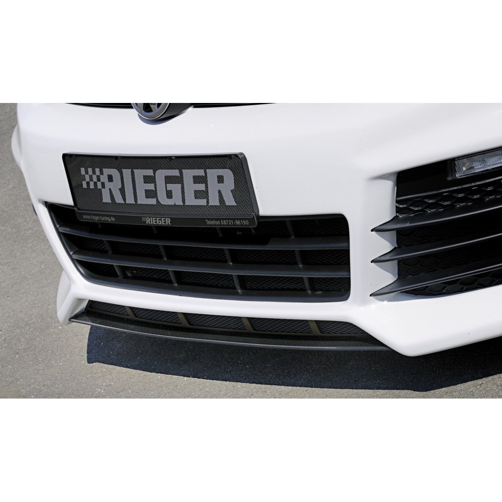 Rieger lipa pod přední nárazník Rieger pro Volkswagen Golf 6 vč. GTD, GTI 3-dvéř., 5-dvéř., kabriolet, plast ABS bez povrchové úpravy