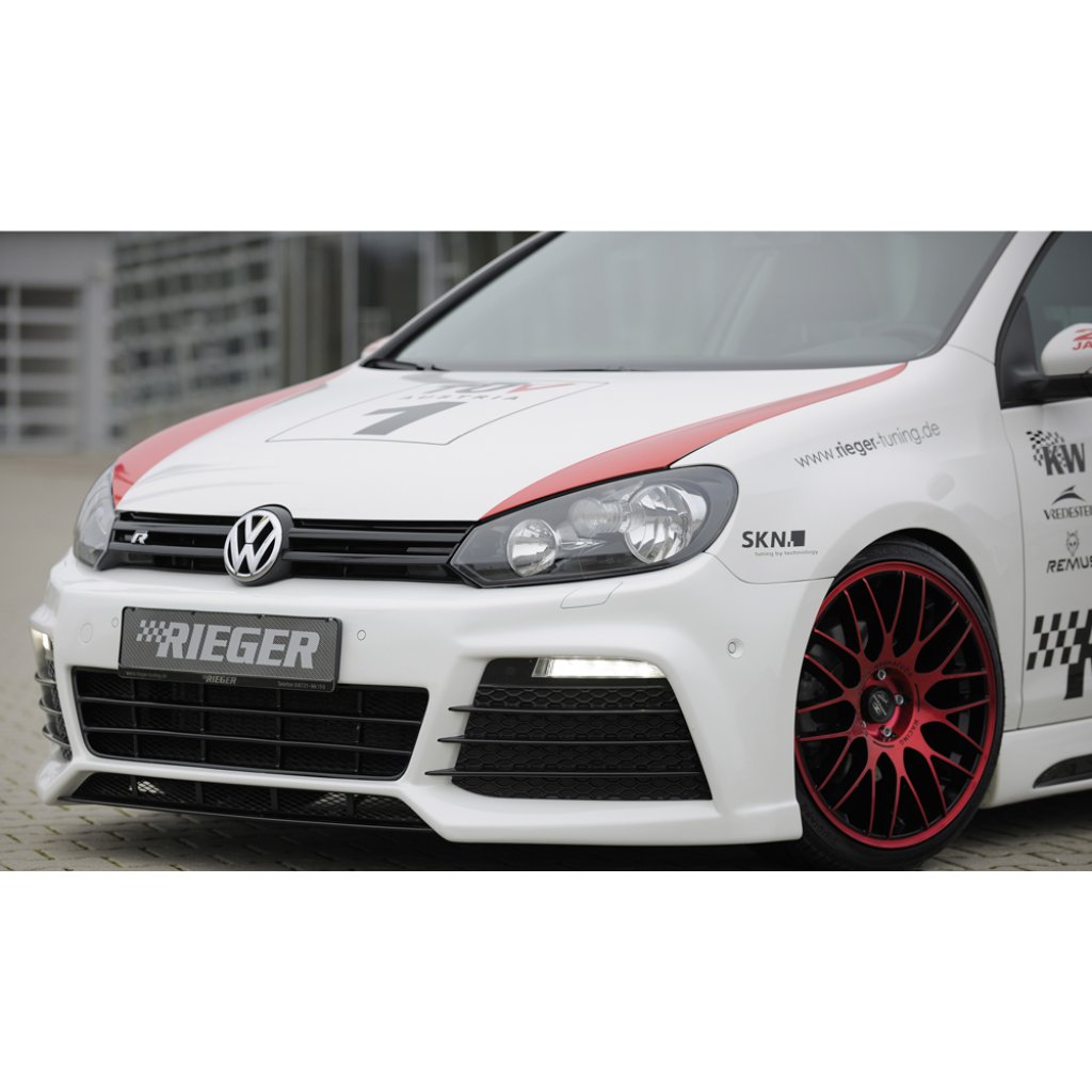 Rieger lipa pod přední nárazník Rieger pro Volkswagen Golf 6 vč. GTD, GTI 3-dvéř., 5-dvéř., kabriolet, plast ABS bez povrchové úpravy